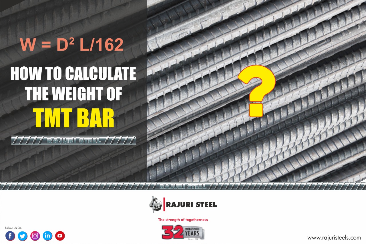 Weight of Rajuri Steel TMT Bars