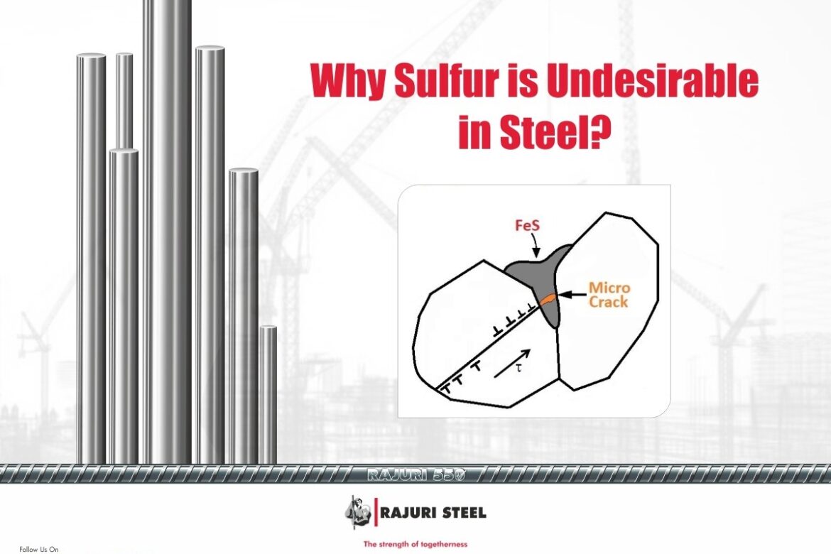 Why sulfur is undesirable in steel
