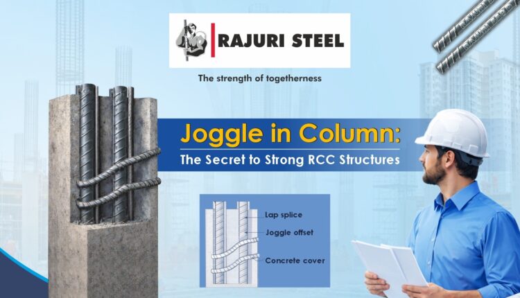 Joggle detail in RCC column reinforcement.