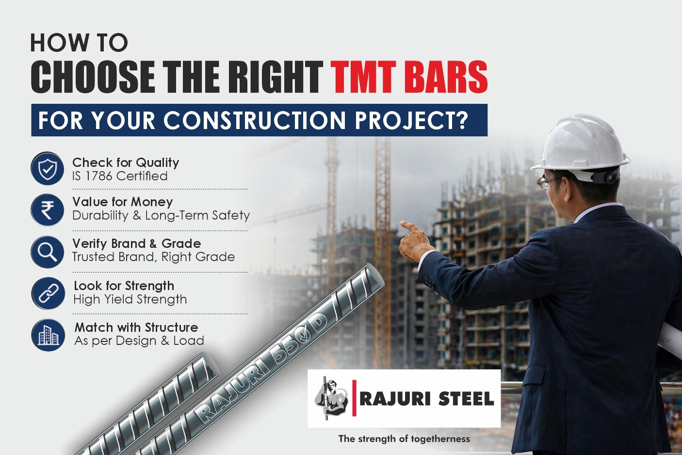Choose the Right TMT Bars for Your Construction Project